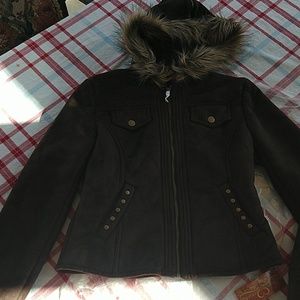 Scully brown Sherpa lined jacket. Size m